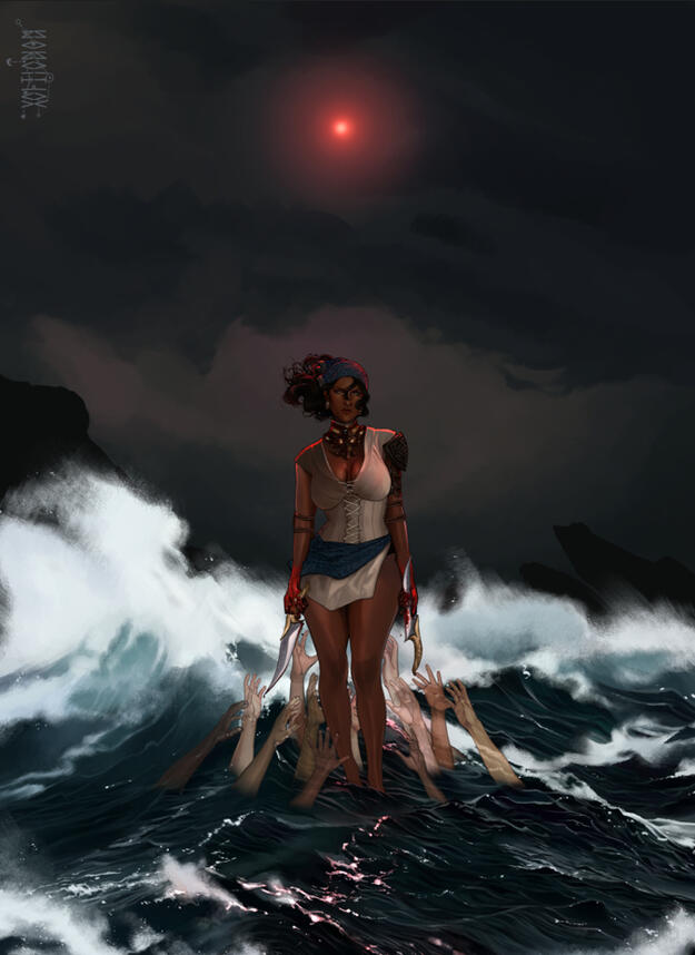 a watery grave